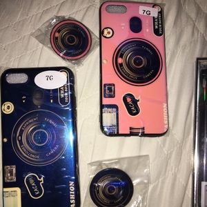 iPhone 6/7/8 case w/ pop socket